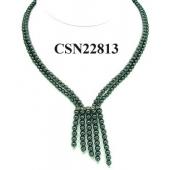 Hematite Stone Beads Chain Choker Coller Fashion Women Strands Necklace